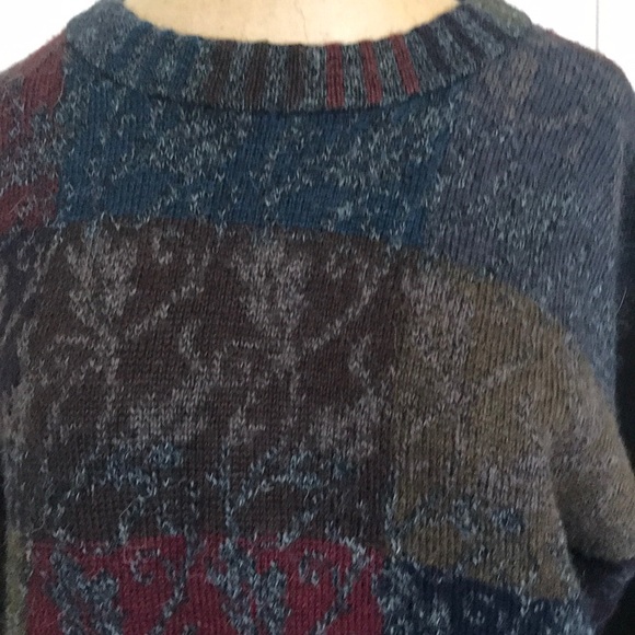Multicolored alpaca sweater, handmade in Bolivia - Picture 3 of 6